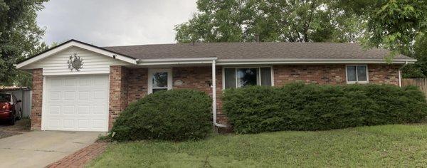 Before this we had gray t-lock shingles that were falling apart. Code 7 helped us pick a color for the shingles that goes with our brick.