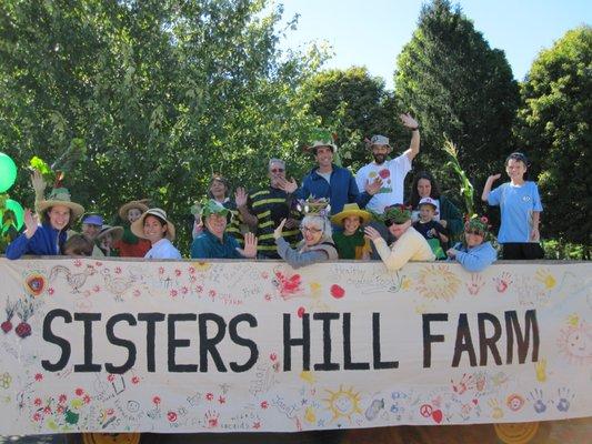 Our float in a community day parade