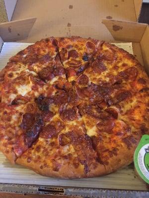 This is extra pepperoni. Anyone see anything missing?