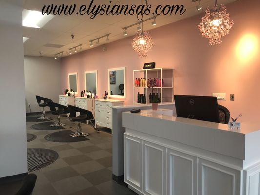 Front Desk at Elysian Salon and Spa Lenexa, KS