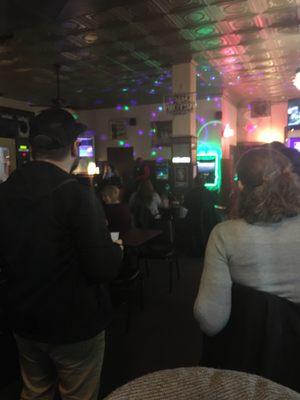 Friday karaoke at Bowleys