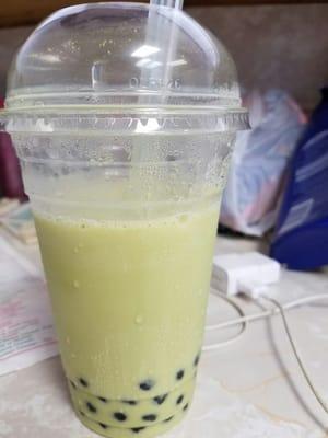 Green tea bliss bubble tea