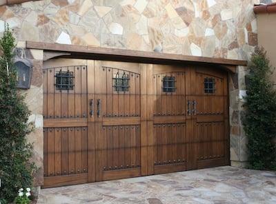 Gorgeous Cellar Style, real wood Sectional Overhead Door!