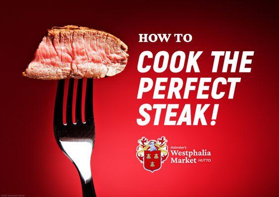 Master the art of steak perfection with this recipe! 
https://westphaliamarket.com/recipes-and-news/news/how-to-cook-the-perfect-steak/