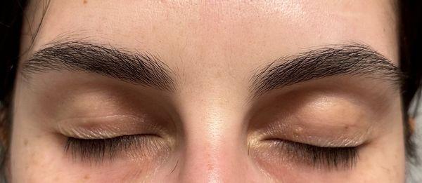 Eye brow waxing