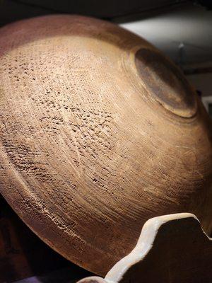 antique HUGE wood bowl