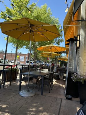 Relaxing patio area