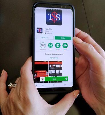 Download a new TSS vape app from Google Play for all of our Vape products in the store!