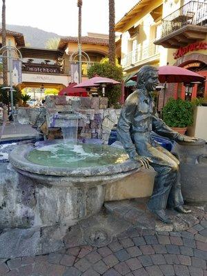 Sonny Bono statue - former mayor.