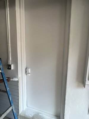 Painting a door with semi gloss