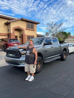 My new house in Arizona and my new truck.