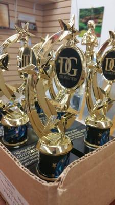 Nicely done trophies for our company!