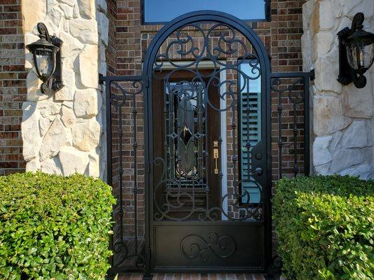 Duomo Iron Doors made this beautiful iron gate for us and we couldn't be more pleased!