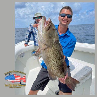 Gag Grouper caught on the Stuart 27'.