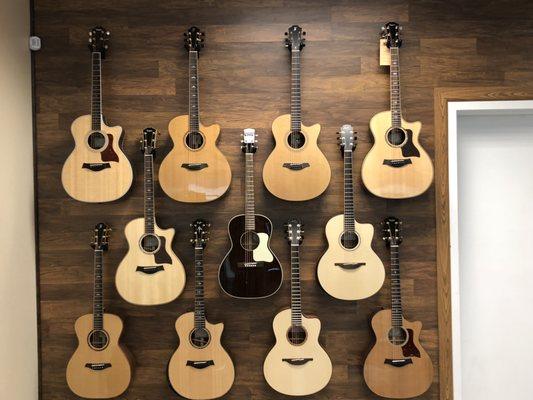 Some Taylors, Lowdens and Bourgeois Guitars