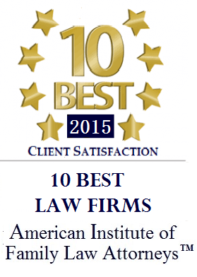 The Lancaster Law firm was Voted 10 BEST by American Institute of Family Law Attorneys