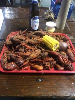 Perfectly seasoned crawfish