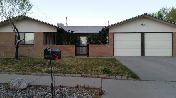 Outside view looks decent  Nice front patio area...  Hopeful!