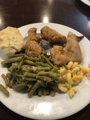 Plate from southern buffet