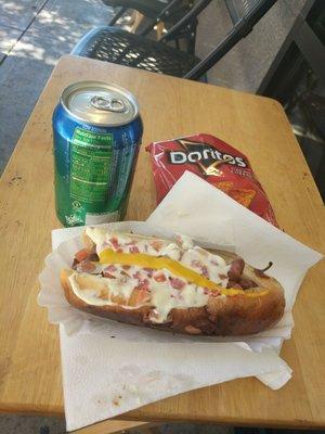 Tutuli's special Sonoran hot dog