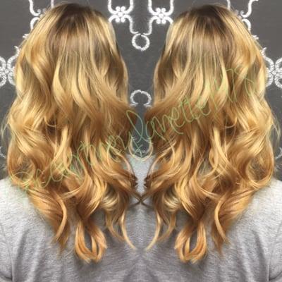 Golden Balyage with a shadow root