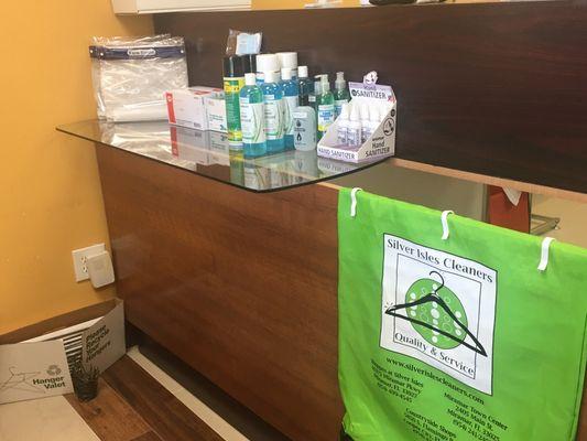 For sale: Shields, Sanitizers, Disinfectants, Gloves