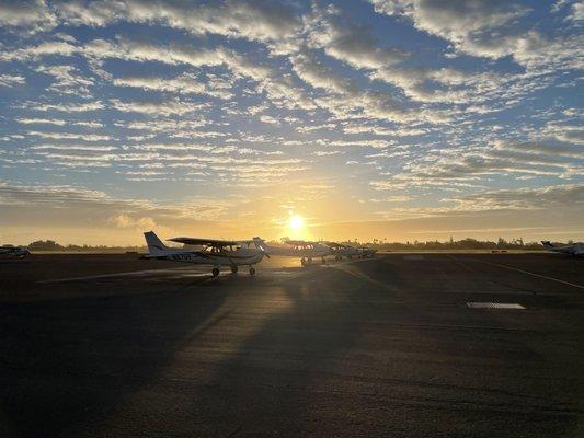 Early pre-flight mornings!