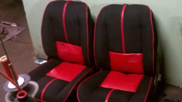 customs seats, done by Ross Here for your car upholstery questions.. Thxs