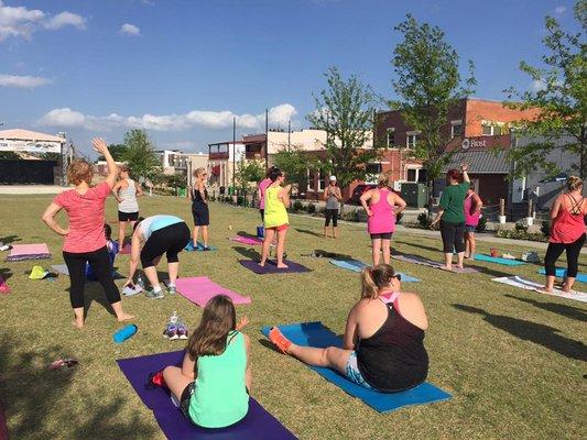 Free Yoga Wednesdays at Wayne Ferguson Plaza through September 20th 2017!