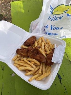 Buffalo Wings with Fries