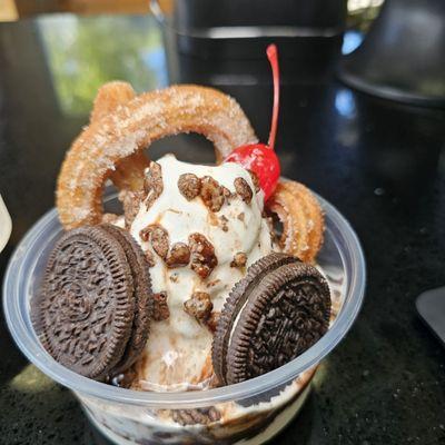 Churro sundae