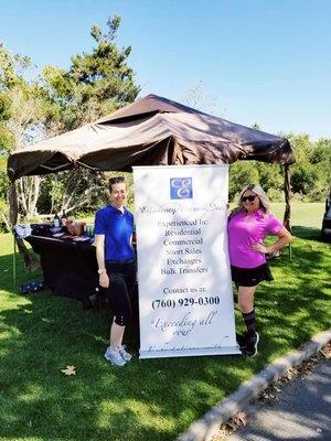 PAL Golf Tournament Sponsorship...Kim and Ginger