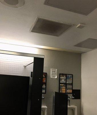 Men's restroom lights out