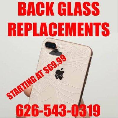 We are one of the few shops in SoCal that can offer same day back glass replacement available!