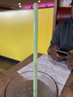 This is a side view of the straw