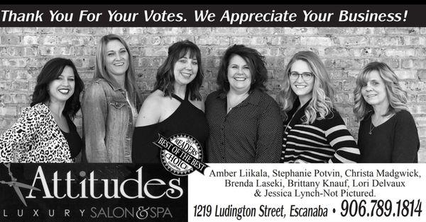 2018 Best of the Best Ad. We love our customers! Thank you for voting for us:)