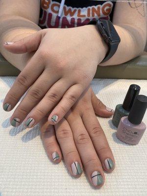 CND SHELLAC GEL MANICURE WITH MATT TOP COAT