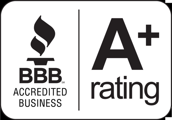 We have an A+ Rating from the BBB!