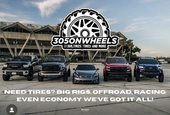 NEED TIRES? We've got your back!