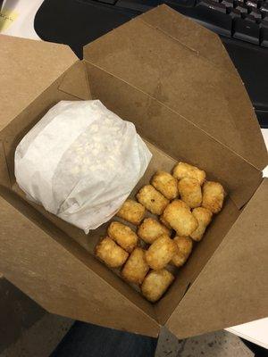 All the tots they give you for $2.10.