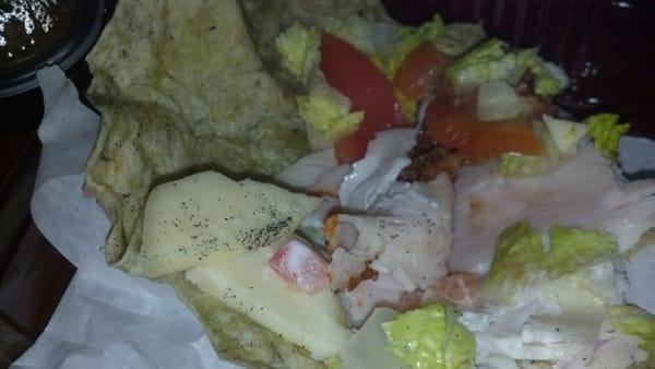 This is the turkey club, i didnt realize that it also came with a large helping of dirt as well as giant chunks of cheese