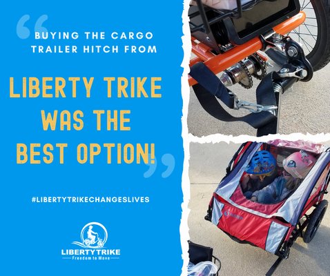 Our Cargo Trailer Hitch is the Best! Get yours now, https://www.libertytrike.com