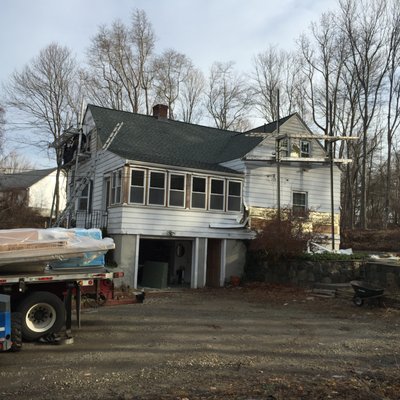 First day! Stripping old Siding