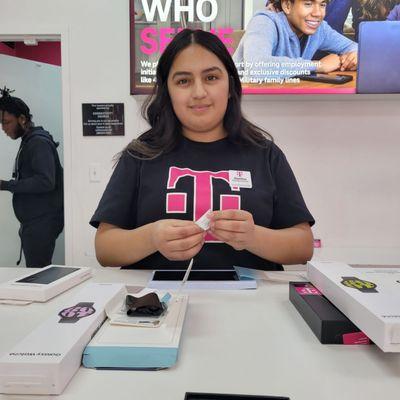 Danitza was really nice to help us out with new phones and watches