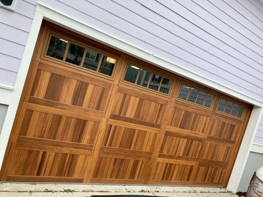 Wood tones give a beautiful look with the durability of steel!