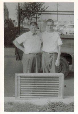 Founders of the company and very first coil made in 1954.