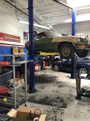 We work on Classic cars !