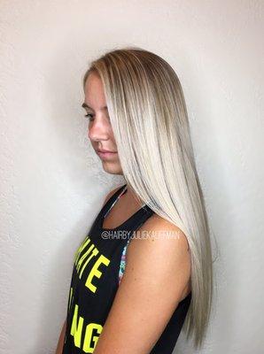 Blonde balayage by Julie Kauffman