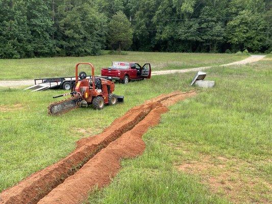 Running feeder power for well pump