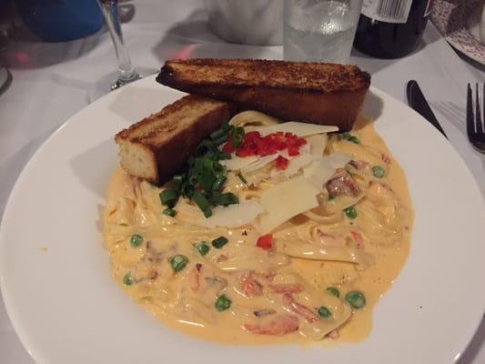 Lobster carbonara